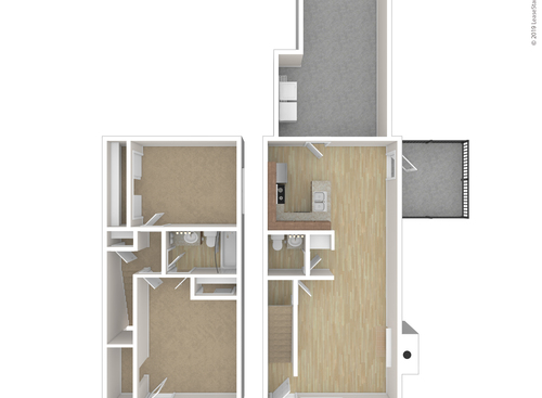 The MainSail: Beds - 2: Baths - 1.5: SqFt Range - 1056 to 1056