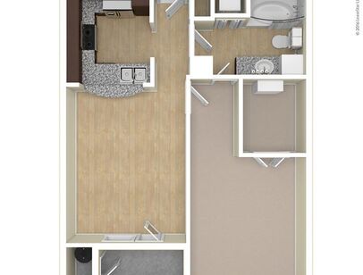 Antiqua: Beds - 1: Baths - 1: SqFt Range - 733 to 733