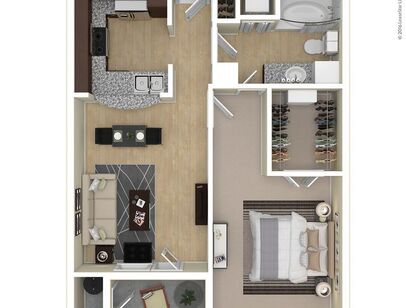 Antiqua: Beds - 1: Baths - 1: SqFt Range - 733 to 733