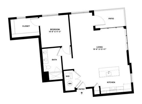 Bridge Park - Dilian - 1 bed - 1 bath - 935 sf