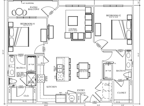 Emerson Court at Frisco Market Center - B2 - 2 bed - 2 bath - 1189 sf