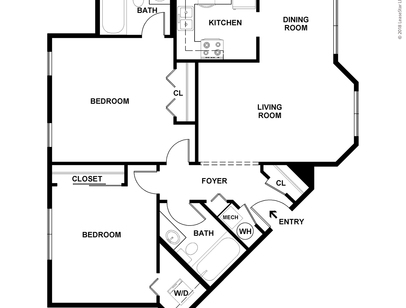 Station House Apartments - Captain - 2 bed - 2 bath - 790 sf