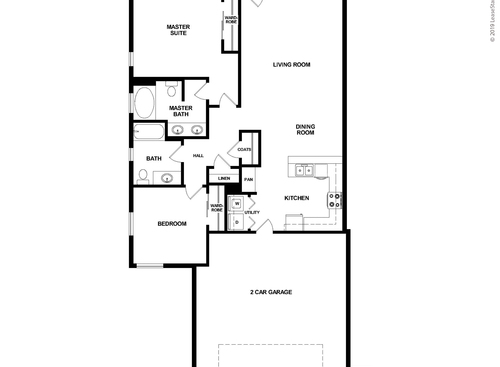 The Aspen: Beds - 2: Baths - 2: SqFt Range - 1260 to 1260