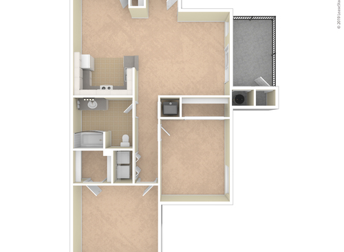 Oxford: Beds - 2: Baths - 1: SqFt Range - 998 to 998