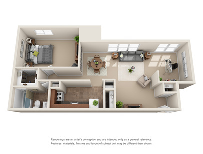 The Dogwood 1 Bedroom Apartment in Portsmouth VA