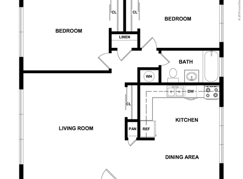 2x1 Canyon: Beds - 2: Baths - 1: SqFt Range - 810 to 810