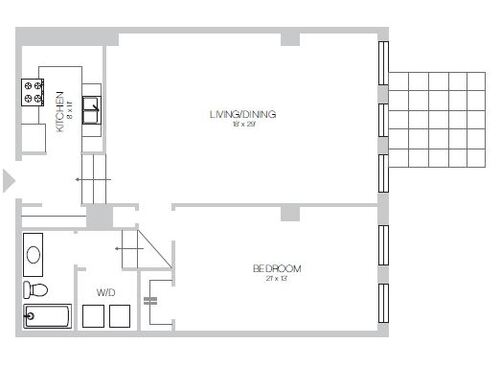 The Statler - One Bedroom 210 - 1 bed - 1 bath - 1210 sf