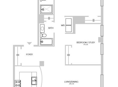 The Statler - Two Bedroom 1424 - 2 bed - 2 bath - 1271 sf