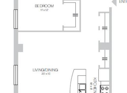 The Statler - Three Bedroom 207 - 3 bed - 2 bath - 1497 sf