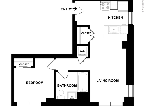 C: Beds - 1: Baths - 1: SqFt Range - 1 to 1