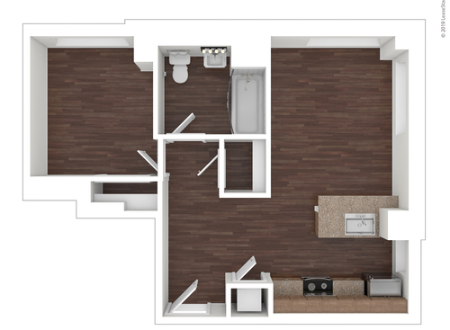 D: Beds - 1: Baths - 1: SqFt Range - 1 to 1