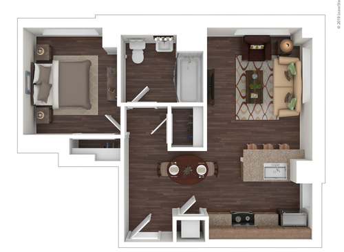 D: Beds - 1: Baths - 1: SqFt Range - 1 to 1
