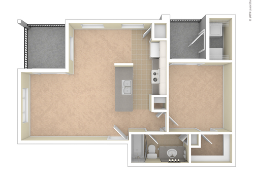 Barcelona: Beds - 1: Baths - 1: SqFt Range - 733 to 733
