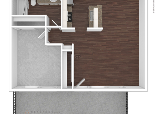 1 bedroom: Beds - 1: Baths - 1: SqFt Range - 715 to 715