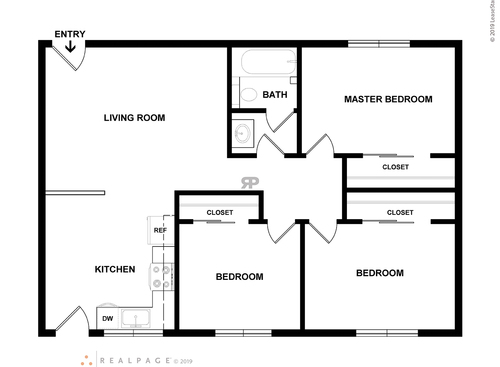 3 bedroom: Beds - 3: Baths - 1.5: SqFt Range - 1300 to 1300