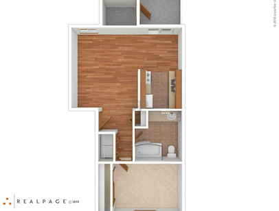 The Hampton: Beds - 1: Baths - 1: SqFt Range - 658 to 658