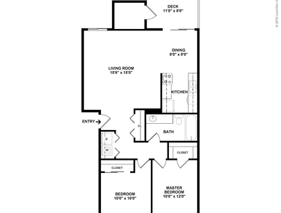 The Shire: Beds - 2: Baths - 1: SqFt Range - 847 to 847