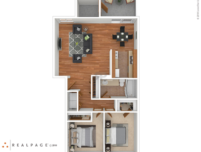 The Shire: Beds - 2: Baths - 1: SqFt Range - 847 to 847