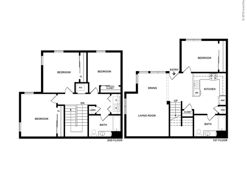 Four Bedroom: Beds - 4: Baths - 2: SqFt Range - 1443 to 1443