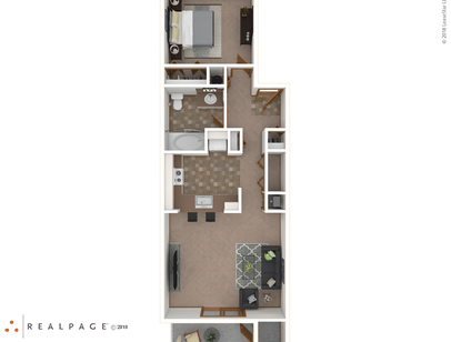 Adams: Beds - 1: Baths - 1: SqFt Range - 615 to 730