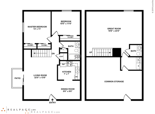 Oak: Beds - 2: Baths - 1.5: SqFt Range - 1290 to 1290