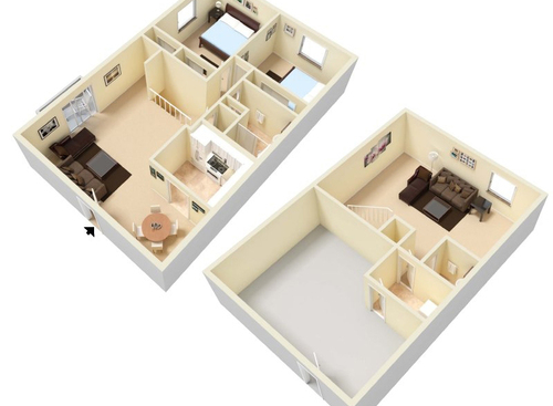 Park Meadows Apartments - Oak - 2 bed - 1.5 bath - 1290 sf