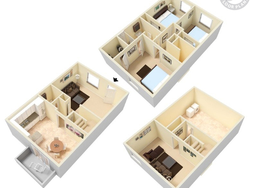 Park Meadows Apartments - Redwood - 3 bed - 1.5 bath - 2015 sf