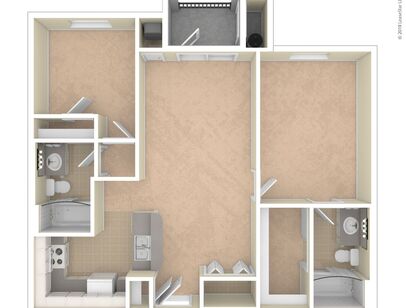 B2: Beds - 2: Baths - 2: SqFt Range - 982 to 982