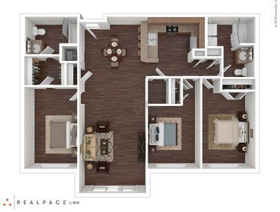 3 Bedroom 2 Bath: Beds - 3: Baths - 2: SqFt Range - 1174 to 1174