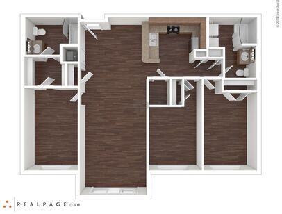 3 Bedroom 2 Bath: Beds - 3: Baths - 2: SqFt Range - 1174 to 1174