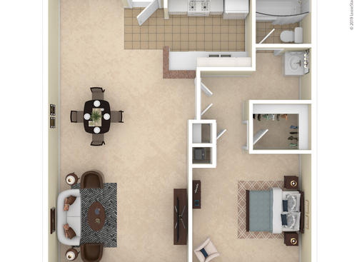 Cambridge On Devonshire - Hampton - 1 bed - 1 bath - 760 sf