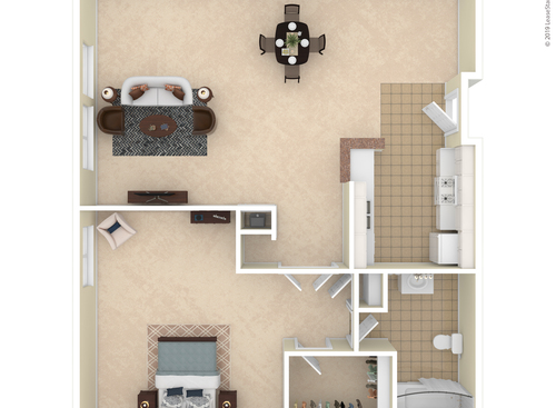 Cambridge On Devonshire - Newport - 1 bed - 1 bath - 785 sf