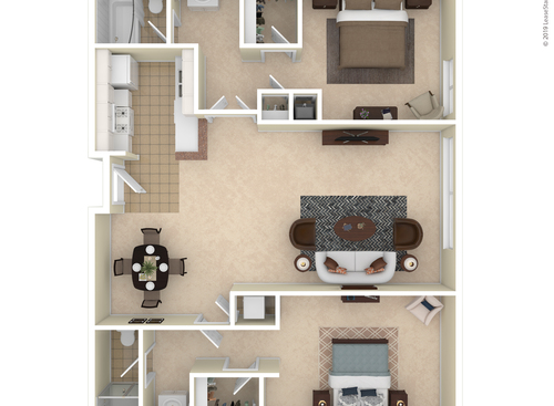 Cambridge On Devonshire - Westcliff - 2 bed - 2 bath - 1050 sf