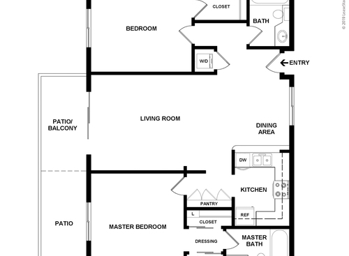 The Villages Of Monterey - Madera - 2 bed - 2 bath - 923 sf