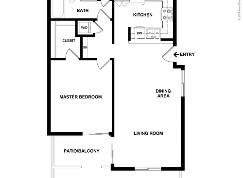 The Villages Of Monterey - Monterey Bay - 1 bed - 1 bath - 728 sf