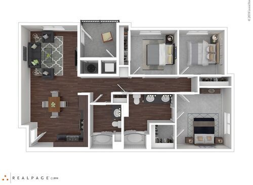 Bidwell Pointe - Haven - 3 bed - 2 bath - 1200 sf