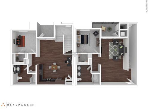 Bidwell Pointe - 2x2 Townhouse - 2 bed - 2 bath - 1638 sf