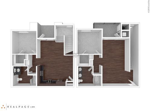 Bidwell Pointe - 2x2 Townhouse - 2 bed - 2 bath - 1638 sf
