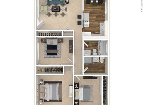 Park Grossmont - 3x2 - 3 bed - 2 bath - 1100 sf