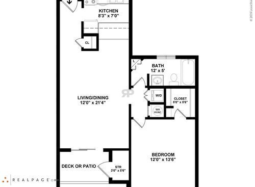Park Terrace Apartments - The Dover - Upgrade - 1 bed - 1 bath - 790 sf