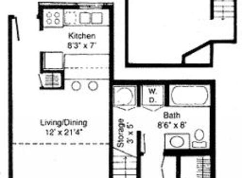 Park Terrace Apartments - The Beale - Upgrade - 1 bed - 1 bath - 970 sf