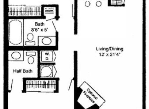 Park Terrace Apartments - The Langley - Upgrade - 2 bed - 1.5 bath - 850 sf