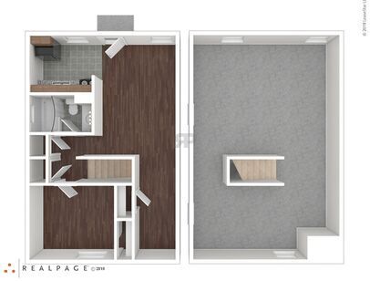 BRIDGTON PLACE TOWNHOMES - A1 - 1 bed - 1 bath - 500 sf