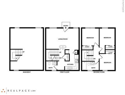 BRIDGTON PLACE TOWNHOMES - C1 - 3 bed - 2 bath - 700 sf