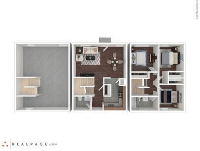 BRIDGTON PLACE TOWNHOMES - C1 - 3 bed - 2 bath - 700 sf