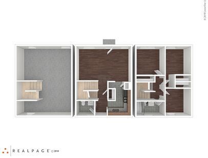 BRIDGTON PLACE TOWNHOMES - C1 - 3 bed - 2 bath - 700 sf