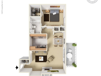 French Quarters - 1 Bd/1 Bath - 1 bed - 1 bath - 689 sf