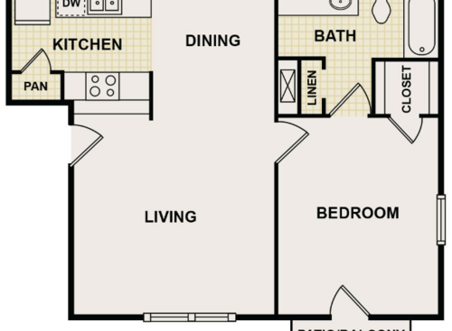 Arbors Of Burleson - 1B - 1 bed - 1 bath - 661 sf