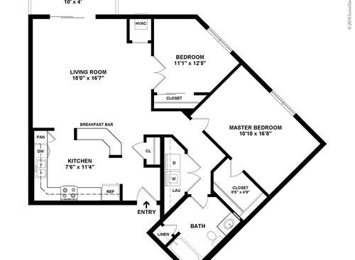 Willow: Beds - 2: Baths - 1: SqFt Range - 1130 to 1130