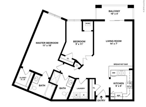 Blue Spruce: Beds - 2: Baths - 2: SqFt Range - 1062 to 1062